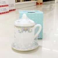 ราคา ชุดของขวัญ เหยือกน้ำชาเนื้อมุก 14ออนซ์ มีฝาปิด พร้อมจานรองแก้ว PEARL Opal Glass Giftset (12596044383)