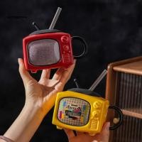 ราคา ฤดูใบไม้ผลิสีเขียว| แก้วเซรามิคพร้อมฝาฟางหนาจับแก้วกาแฟทีวีย้อนยุคแก้วเซรามิกที่มีฝาปิดฟาง450มล –ถ้วยกาแฟคิดถึงป้องกันการรั่วการออกแบบทนความร้อนสํา (42128309384)