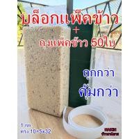 ราคา บล็อกแพ็คข้าวสาร กล่องแพ็คข้าวสาร 1 กก.(กล่อง10+5x32 บวกถุงแพ็คข้าว 50 ใบ)ราคาต่อชุด ชุดทดลอง ชุดเริ่มต้น (งานฝีมือ) (13270724375)