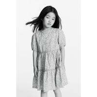 ราคา H&M(เอชแอนด์เอ็ม) เดรสแขนพองแต่งดีเทลลูกไม้ เด็กผู้หญิง 1185741_1 (22351177473)