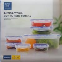 ราคา Super Lock กล่องถนอมอาหาร กล่องป้องกันแบคทีเรีย เซต 14 ชิ้น (7 กล่อง) รุ่น 6117/14 ป้องกันแบคทีเรีย Microwave safe (5035494221)