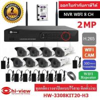 ราคา Hiview กล้องวงจรปิดไร้สาย WIFI IP CAM 8 CH พร้อม HDD 1 TB (เครื่องบันทึกแบบ H.265) (3662529309)