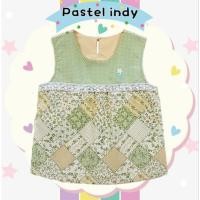 ราคา เสื้อแขนกุดทูโทน สีเขียวละมุน แต่งลูกไม้ (11129114400)