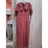 ราคา จั้มยาวแดงลายสก๊อต งานป้ายLalitaมือ2 (18190566535)