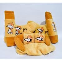 ราคา 3 in 1 SNOOPY ครีมหมอนรถ Carset Headrest Neck Rest 3 in 1 SNOOPY Dog AJG! (43207881726)