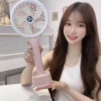 ราคา พัดลมพกพา พัดลมไร้สาย พัดลมมือถือ มือถือพัดลมขนาดเล็ก usb Mini Creative Fan พัดลมสองใบมีดขายดี Tik Tok สไตล์เดียวกัน USB Desktop Air Cooler (50305143560)