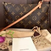 ราคา Lv monogram pochette แท้100% (1655799780)