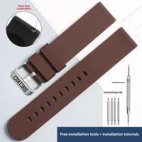 ราคา 18/20/22มิลลิเมตรสายยางสําหรับ ไซโก้ เลขที่.5ซิลิโคนนาฬิกาค๊อกเทลน้ําผีกระป๋องหอยเป๋าฮื้อนุ่มกันน้ําสีดําสายรัดซิลิโคนสําหรับผู้ชายและผู้หญิงนาฬิกาเปลี่ยนวงจั (51952696687)