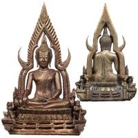 ราคา พระพุทธชินราช นำฤกษ์ ใบพัดเรือ ก้นเงิน รุ่น666ปี วัดพระศรีรัตนมหาธาตุ พิษณุโลก สร้าง (23856732503)