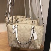 ราคา ส่งต่อ! Used like new COACH F57830 กระเป๋าทรงพัด ใบเล็ก (1098943494)