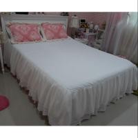 ราคา ผ้าปูที่นอนมีระบาย สีขาว (1594200020)