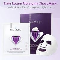 ราคา [ MAXCLINIC ] ★ล้างสต๊อก★ Time Return แผ่นมาส์กเมลาโทนิน 1BOX (28ml x 4แผ่น) (19391818846)