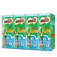 ราคา MILO UHT ไมโล ยูเอชที Less Sugar สูตรน้ำตาลน้อยกว่า 180 มล. แพ้ค4กล่อง (21047311051)