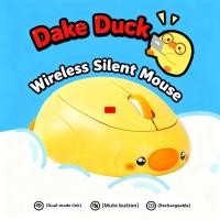 ราคา Dake Duck เมาส์เงียบไร้สายสามโหมดสลับ typec ชาร์จเมาส์น่ารักการ์ตูนสาวเมาส์ไร้สาย (43874137032)