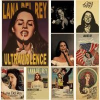 ราคา Singer Lana Del Rey Vintage Posters Born To Die Retro Kraft Paper Sticker DIY Room Bar Cafe Decor Gift Print Art Wall Pa (25720932958)