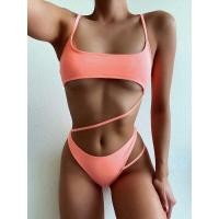 ราคา [BKN616] <AU> BODYSUIT CUTOUT PEACH ORANGE NEON Thongs/Slit Thongs (44463500571)