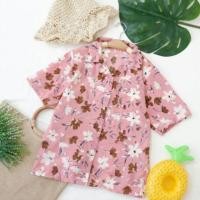 ราคา เสื้อฮาวาย พิมพ์ลายดอก สีชมพู (1257008436)