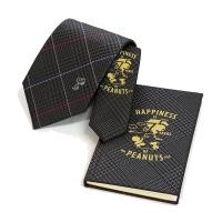 ราคา Peanuts / Necktie & Notebook BOX Set (PEANUTS 75th Anniversary Check Pattern) PNDW1142 Gray (45452737132)