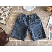 ราคา กางเกงขาสั้น เอวยางยืด สียีนส์เข้ม Sz.100 เสื้อผ้าเด็ก มือสอง (22274552025)