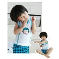 ราคา ชุด paul frank เสื้อแขนกุด+กางเกง สีฟ้า (416640495)