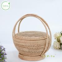 ราคา ตะกร้า ตะกร้าหมากหวาย รังผึ้ง ขนาด 22 cm พร้อมส่ง (56103922958)