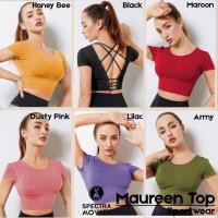 ราคา MAUREEN TOP เสื้อยืดยิมนาสติก ชุดยิมนาสติก ชุดกีฬา เสื้อกีฬาผู้หญิง เสื้อยืด zumba ขายส่ง bandung (47500995502)