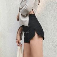 ราคา กางเกงยีนส์เกาหลีขาสั้น แต่งซิปด้านข้าง ผ้ายีนส์ยืด ใส่สบายมากๆ (1432156316)