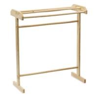 ราคา steakshop-SAKU ราวตากผ้าตั้งพื้น 4 เส้น ไม้ยางพารา ขนาด 33x76x87 ซม. สีธรรมชาติ (17999128628)