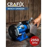 ราคา เครื่องเจียร CRAFIX มอเตอร์หินไฟ 5 นิ้ว มอเตอร์หินเจียรตั้งโต๊ะ 5" Bench Grinder เครื่องเจียรไฟฟ้า เครื่องเจียรไร้สาย (3444595655)