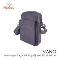 ราคา [Albedo] VANO MESSENGER BAG + BELT BAG (S) กระเป๋าสะพาย หนังแท้ รุ่น VANO - VN10555 (15600030267)