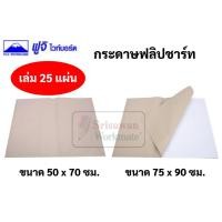 ราคา กระดาษฟลิปชาร์ท 25 แผ่น/เล่ม ขนาด 50x70ซม. / 75x90ซม. กระดาษสำหรับ กระดานฟลิปชาร์ท กระดาษฟลิปชาร์ต FUJI FLIP CHART PAPER (14343085501)
