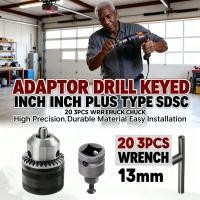 ราคา ADAPTER DRILL CHUCK KEYED UNF WRENCH IMPACT 3PCS DRILL SDS PLUS TYPE 13mm (49004111589)