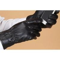 ราคา ❄️ ถุงมือหนังของผู้ชายกันหนาว-10 ทัชสกรีนได้ บุขนด้านในหนานุ่ม เล่นหิมะได้ (729775948)