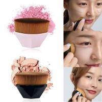 ราคา แปรงเกลี่ยรองพื้น​Foundation Brush แปรงลงรองพื้นแปรงแต่งหน้าขนนุ่มพร้อมกล่องใส่​ O-Shape Flat Round Makeup brush (4633183548)