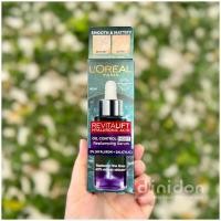 ราคา ((dinidon shop)) L'Oreal Paris Revitalift Hyaluronic Acid Oil Control Night Replumping Serum 30 ml. (57854830982)