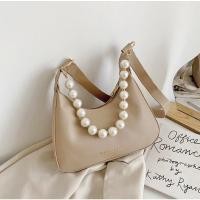 ราคา กระเป๋าสะพายข้างทรงโค้ง สายไข่มุก สไตล์เกาหลี ✨ (21128844060)