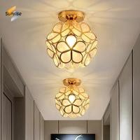 ราคา โคมไฟเพดานโคมระย้าคริสตัลหรูหราสไตล์โมเดิร์นนอร์ดิก โคมไฟเพดานลายดอกไม้สีทองสำหรับห้องนอน ทางเดิน ห้องนั่งเล่น ระเบียง (44254991997)