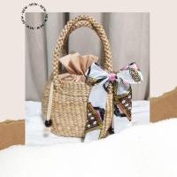 ราคา กระเป๋าสานทรง​คุณนาย กระเป๋าผักตบชวา (5955129227)