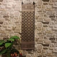 ราคา ผ้าฝ้าย (ผ้าไทย ผ้าซิ่น ผ้าถุง) ผ้าทอทั้งผืน ลายดอกพิกุลหลวง สีม่วงอ่อน (44904037467)