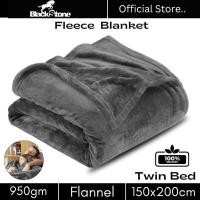ราคา BLACK STONE ผ้าห่มขนแกะ Twin ขนาด 60x80 นิ้วหรูหราผ้าห่มเตียง Anti-Static Fuzzy ผ้าห่มนุ่มไมโครไฟเบอร์ (950gms)) (44152450000)