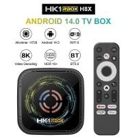 ราคา HK1 8X Android 14 Smart TV box ALLWINNER H728 BT5.X ถอดรหัสวิดีโอ Wifi6 Lan1000M รุ่นใหม่ปี2025 (27924534579)