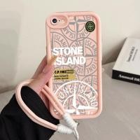 ราคา เคสสำหรับ iPhone 6 Plus 6s Plus 7 Plus 8 Plus SE 2020 X Xr Xs Max เคสโทรศัพท์เกาะหินสายคล้องสามสีซิลิโคนกันกระแทก (40374862307)
