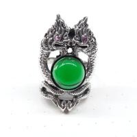 ราคา แหวนเงิน พญานาค เขียวมรกต เสริมมงคล พร้อมส่ง (5911872188)