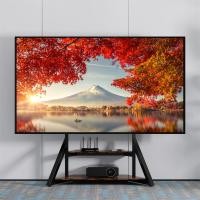 ราคา ขาแขวนทีวีตั้งพื้น ขาตั้งทีวี55 นิ้ว -100 นิ้ว ปรับความสูงได้ LED LCD TVs VESA 800*600 พร้อมชั้นวางของ 2 ชั้น TV stand (22958398585)