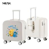 ราคา [Henk] กระเป๋าเดินทางขนาด 18 นิ้ว กระเป๋าเดินทางล้อลากน้ำหนักเบาขนาดเล็ก วัสดุ PC กระเป๋าเดินทางสำหรับเด็กแบบถือขึ้นเครื (23668423387)