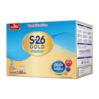ราคา ยกลัง-S-26 Progress Gold นมผง เอส-26 โปรเกรส โกลด์ สูตร 3 ขนาดใหม่ 3000 กรัม (17376663936)