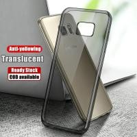 ราคา สําหรับ Samsung Galaxy S6 แบน SM-G920F G920FD G920I G920A G920T Slim Fit คริสตัลใสยืดหยุ่นด้านในซิลิโคน Anti-สีเหลืองกันกระแทก Jelly กรณี (52655407394)