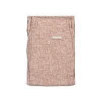 ราคา Hazard กางเกงทำงานขายาวไม่มีจีบ ผ้า Linen(ลินิน) สีครีมเข้ม (4356968555)