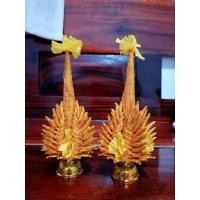 ราคา บายศรีผ้าประดิษฐ์สีทองกลาง (11023504375)