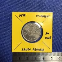 ราคา เหรียญรหัส13901 ปี 1979 ซาอุดิอาระเบีย 25 HALALA(1/4 Riyal) AU-UNC เหรียญต่างประเทศ เหรียญสะสม เหรียญหายาก (4192928643)